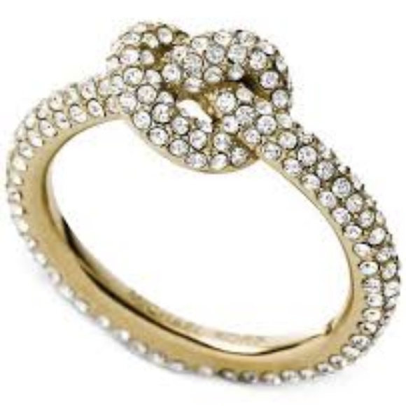 Michael Kors Brilliance GOLD Crystal Pave Ring - Picture 3 of 6